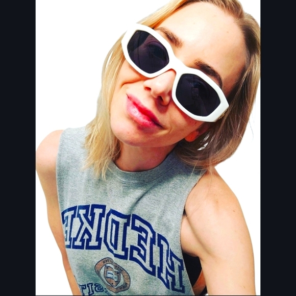 NEW VERSACE WHITE SUNGLASSES - 53mm main image 7